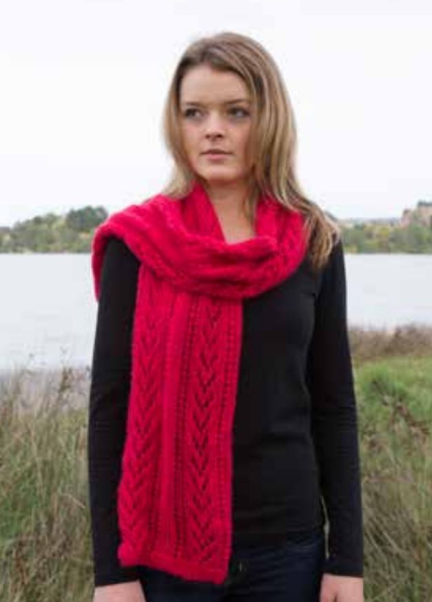 Free Lace Knitting Patterns for Scarves in Alpaca