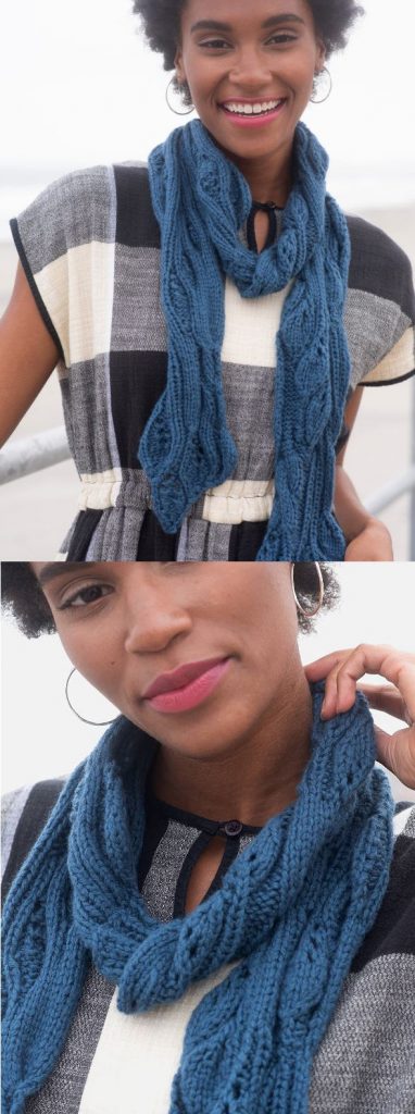 Free Lace Knitting Patterns for Scarves with Simple Eyelets