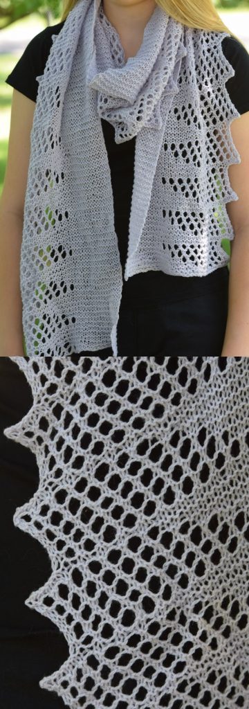 Free Lace Knitting Patterns for Scarves with a Lace Edge