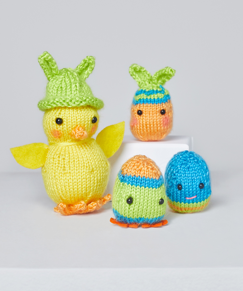 Free Easter Knitting Pattern for Chrissy Knit Chick and the Egg-stras