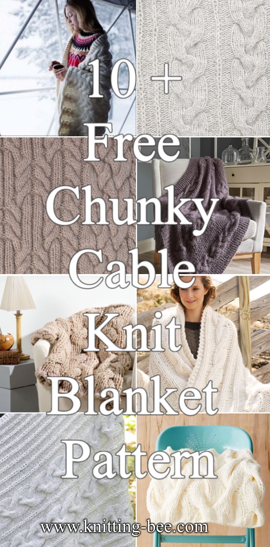 10 Free Chunky Cable Knit Blanket Pattern To Download NOW