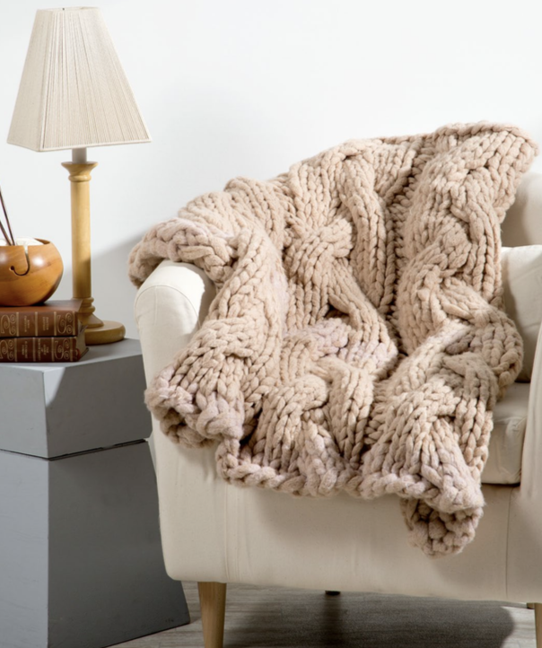 10 Free Chunky Cable Knit Blanket Pattern To Download Now