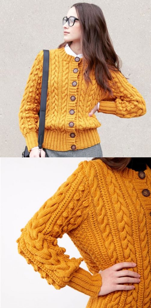 Free Knitting Pattern for Patons Dovercourt Cardigan