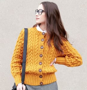 Free Knitting Pattern for Patons Dovercourt Cardigan