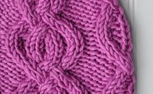 Free Knitting Pattern for a Cable Cross Cap