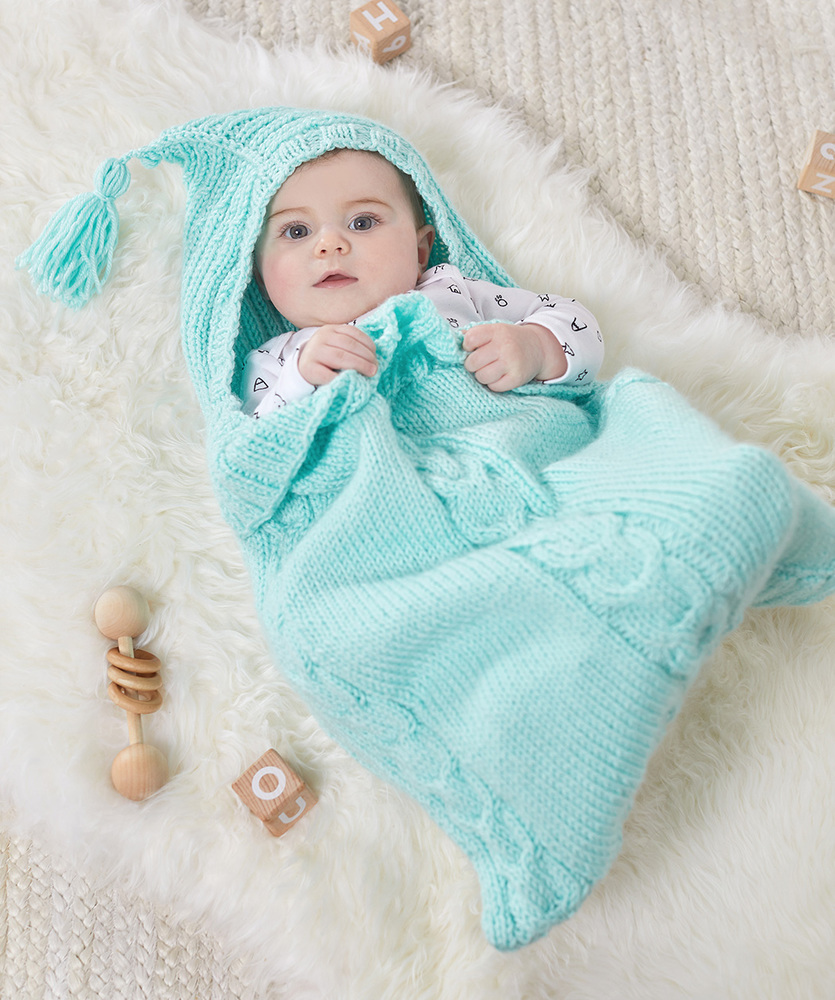 free knitting pattern for dolls sleeping bag