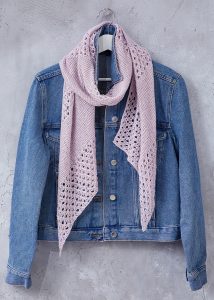 Free Knitting Pattern for a Light and Airy Summer Lace Scarf