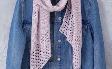 Free Knitting Pattern for a Light and Airy Summer Lace Scarf