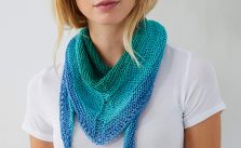 Free Knitting Pattern for a Triangular Scarf 2019