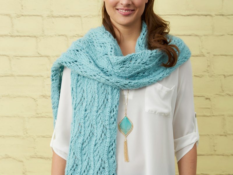 Free Knitting Pattern for a Stunning Lace Scarf