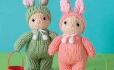 Free Knitting Pattern for an Easter Bunny Doll