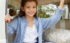 Free Knitting Pattern for an Easy Girl’s Cardigan