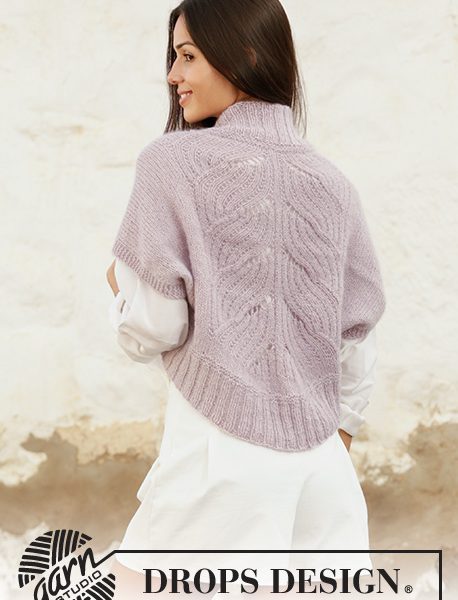 Free Knitting Pattern for a Lace Bolero/Shrug for Women