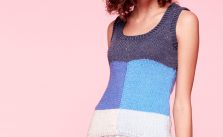 Free Knitting Pattern for a Block Knit Tank