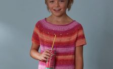 Free Knitting Pattern for a Girl’s Top with Crochet Edge