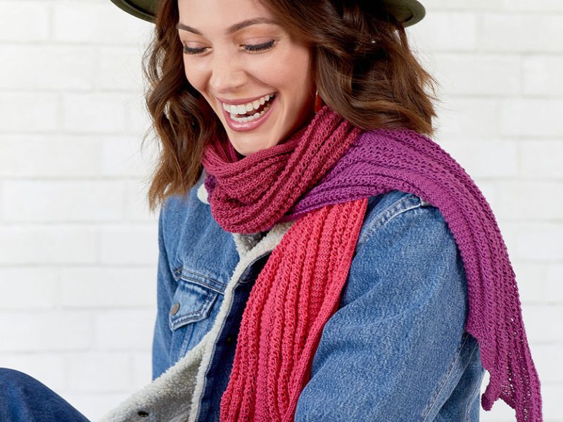 Free Knitting Pattern for a Long and Skinny Scarf