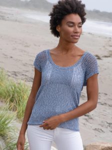 Free Knitting Pattern for a Pretty Ladies Top – Katherina