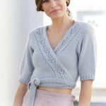 Free Knitting Pattern for a Wrap Around Jacket