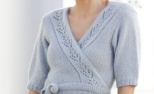 Free Knitting Pattern for a Wrap Around Jacket