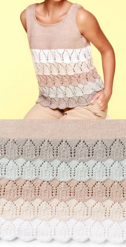 Free Summer Knitting Patterns 2019 for a Lace Tank