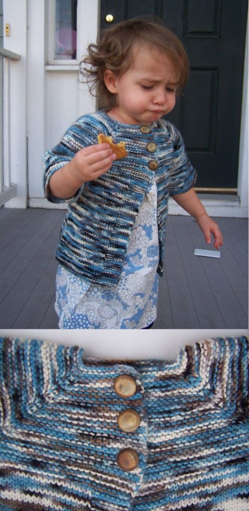 Free Toddler Knitting Pattern for an Easy Cardi