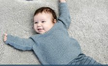 Free Knitting Pattern for a Baby Sweater Elliot