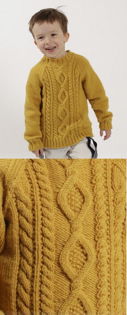 Free Children's Knitting Patterns to Download Aran Pullover