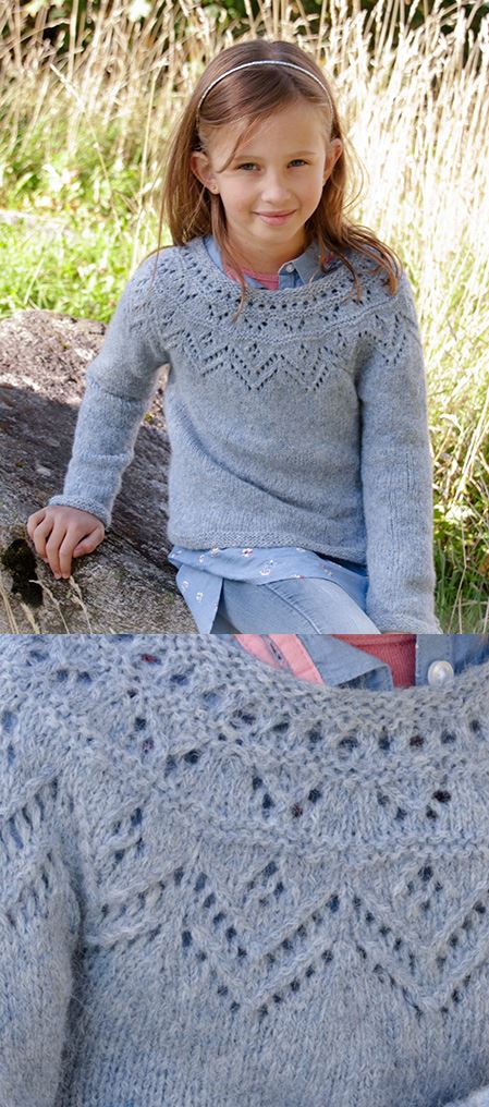 Free Children's Knitting Patterns to Download Lace Sweater