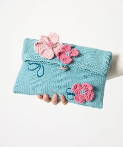 Free Knitting Pattern for It’s a Date Clutch