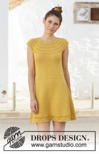 Free Knitting Pattern for a Ladies Summer Cotton Dress