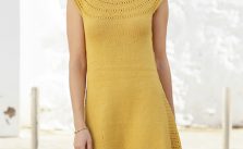 Free Knitting Pattern for a Ladies Summer Cotton Dress