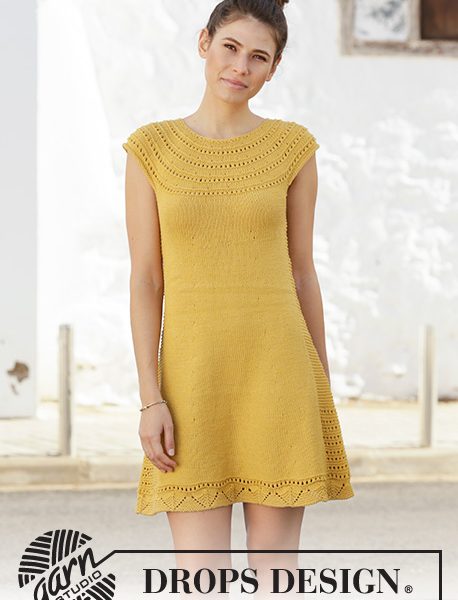 Free Knitting Pattern for a Ladies Summer Cotton Dress