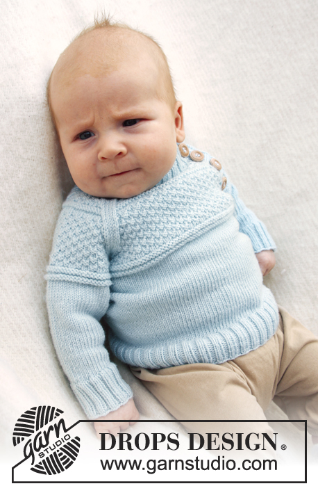 Free Knitting Pattern for a baby jumper