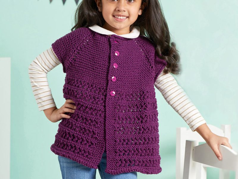 Free Pattern for a Chic Girly Knit Cardigan