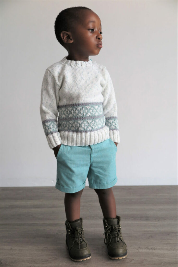 free baby and child fair isle sweater pattern to knit