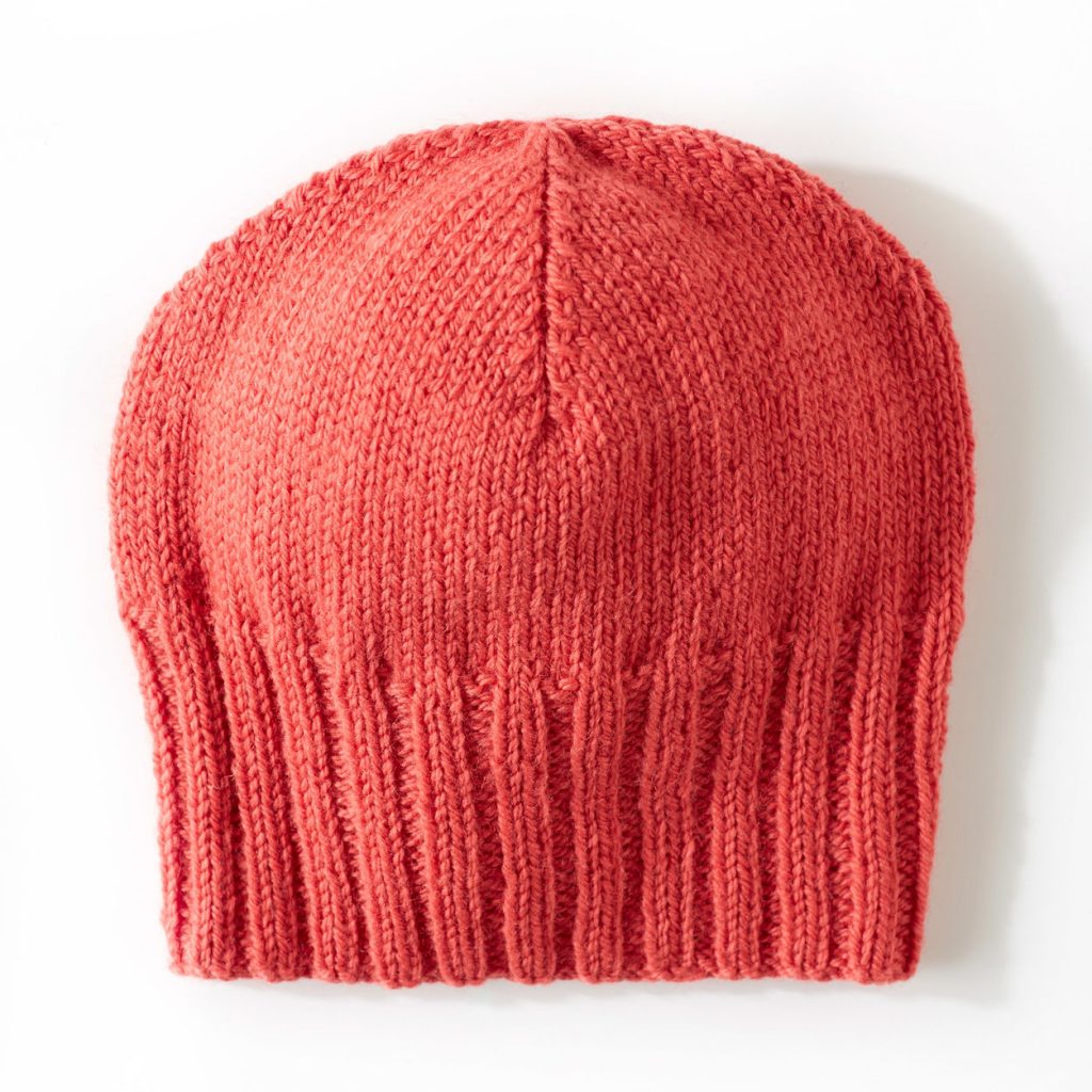 Free pattern for an easy knit beanie