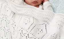 Free Knitting Pattern for a Lace Baby Blanket Memory Maker