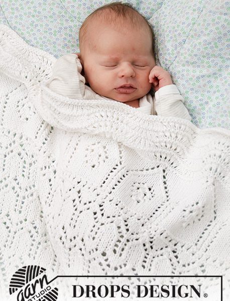 Free Knitting Pattern for a Lace Baby Blanket Memory Maker