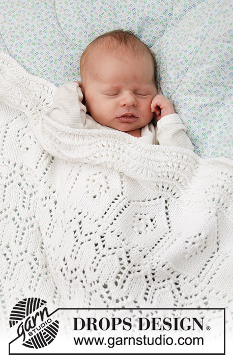 Free Knitting Pattern for a Lace Baby Blanket Memory Maker