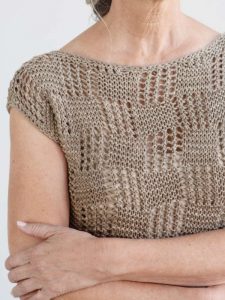 Free Knitting Pattern for a Lace Women’s Tee Iras