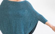 Free Knitting Pattern for a Ladies Top Rosaline