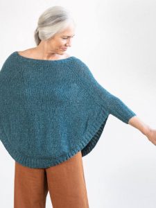 Free Knitting Pattern for a Ladies Top Rosaline