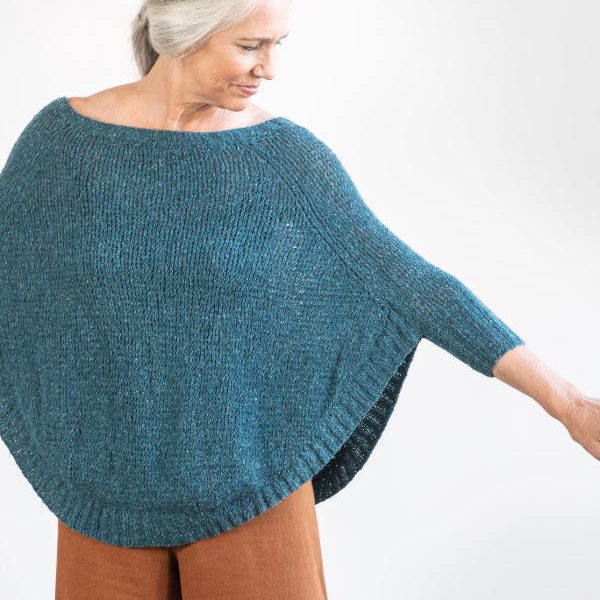 Free Knitting Pattern for a Ladies Top Rosaline