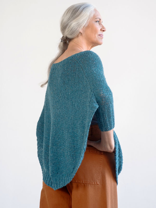 Free Knitting Pattern for a Ladies Top Rosaline