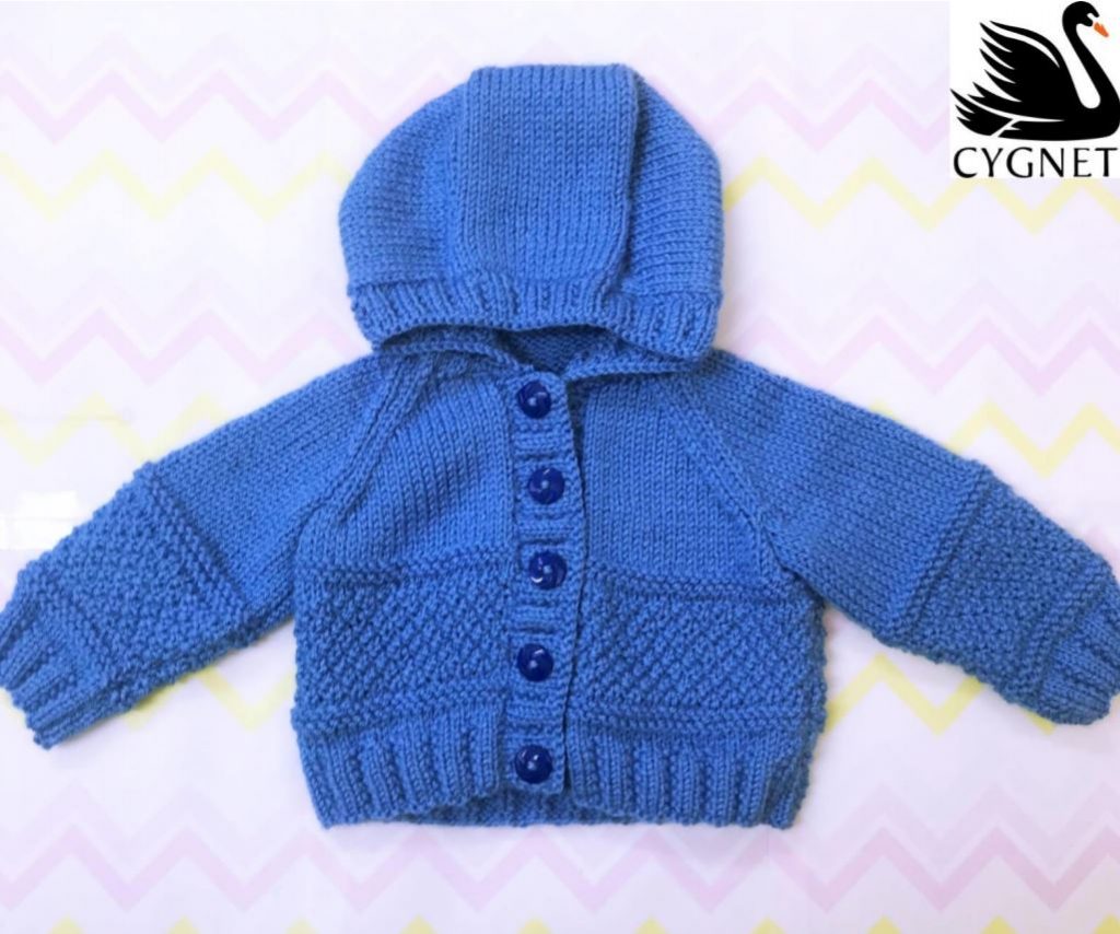 Free baby hoodie knitting pattern