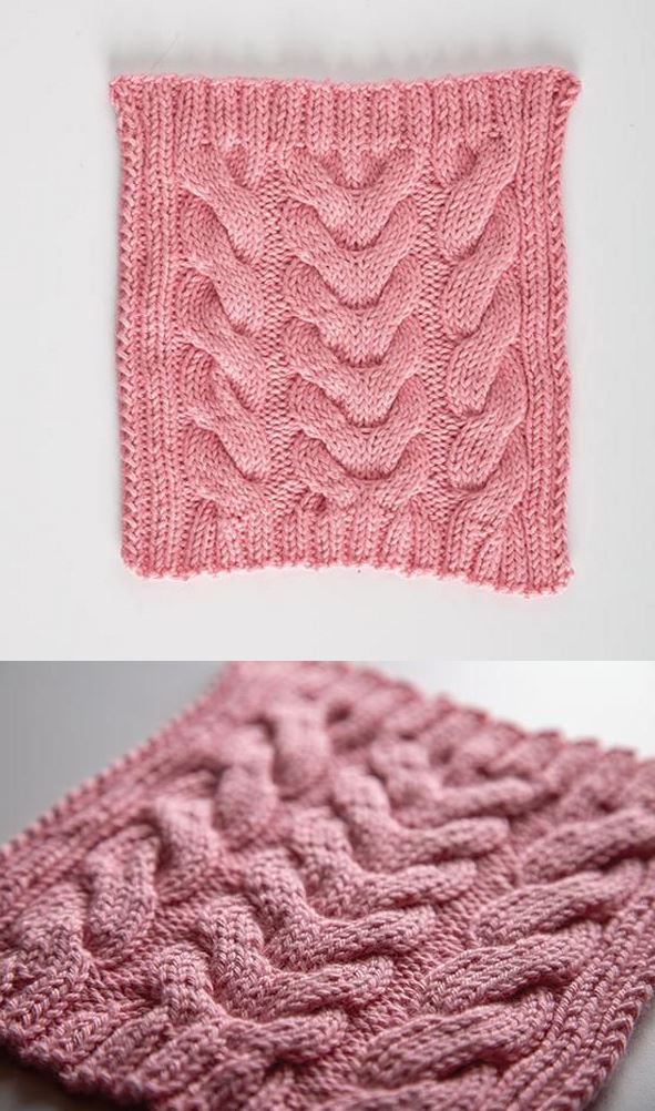 Free knitting pattern for a dishcloth cotton yarn