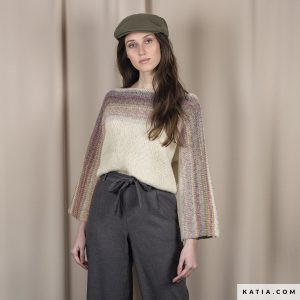 Free Knitting Pattern for a Boatneck Jumper for Women