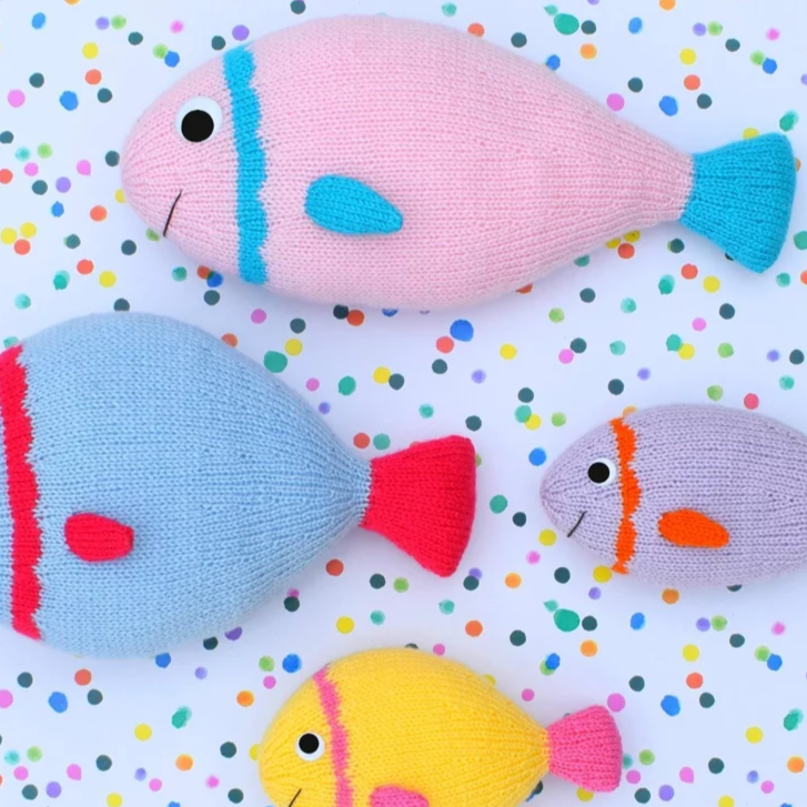 Free Knitting Pattern for a Fish Toy