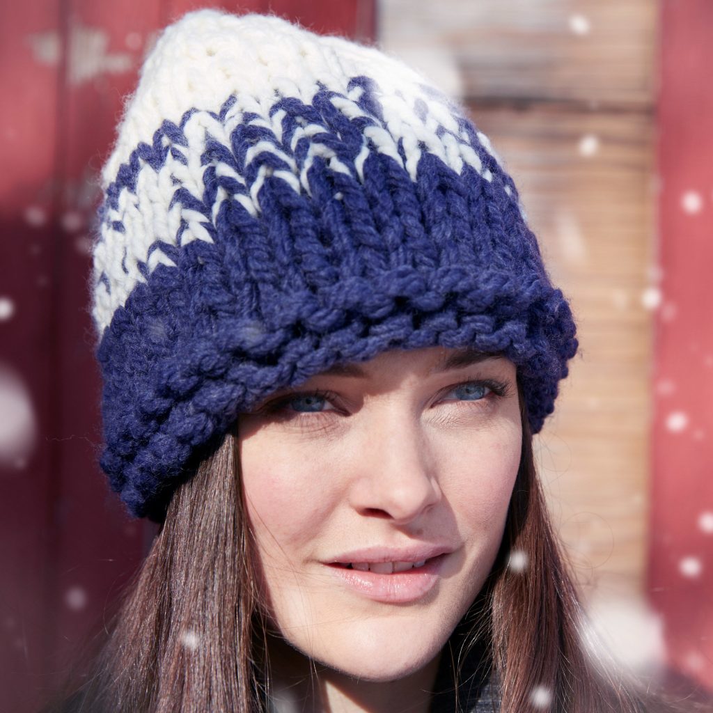 Free free hat knitting patterns with bulky yarn Patterns ⋆ Knitting Bee ...