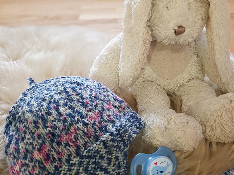 Free Knitting Pattern for a Modern Baby Cap